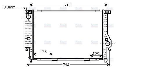 AVA Coolant Radiator BW2133