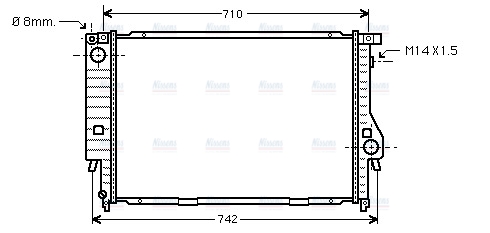 AVA Coolant Radiator BW2138
