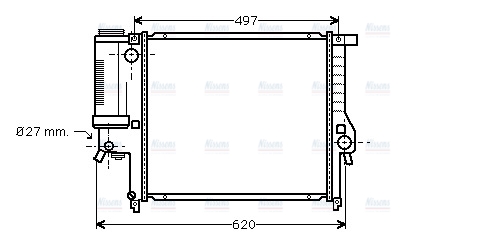 AVA Coolant Radiator BW2139