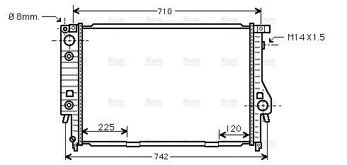 AVA Coolant Radiator BW2145
