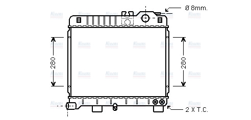 AVA Coolant Radiator BW2151