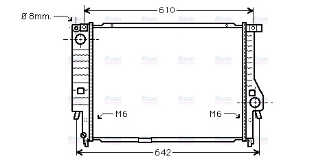 AVA Coolant Radiator BW2167