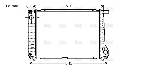 AVA Coolant Radiator BW2179