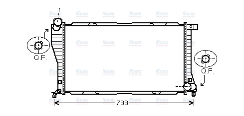 AVA Coolant Radiator BW2234