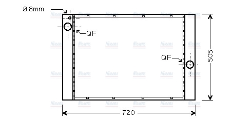 AVA Coolant Radiator BW2283