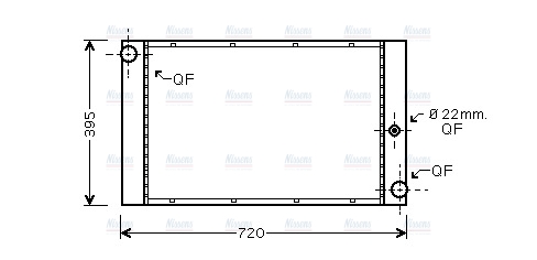 AVA Coolant Radiator BW2337