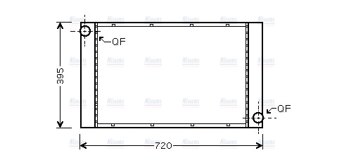 AVA Coolant Radiator BW2357