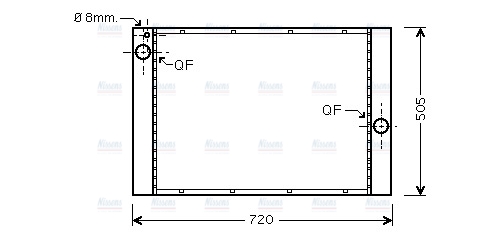 AVA Coolant Radiator BW2372