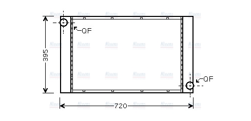 AVA Coolant Radiator BW2373
