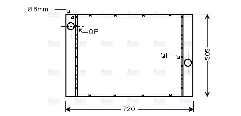 AVA Coolant Radiator BW2405
