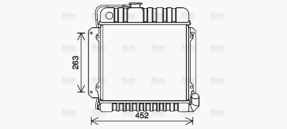 AVA Coolant Radiator BW2575