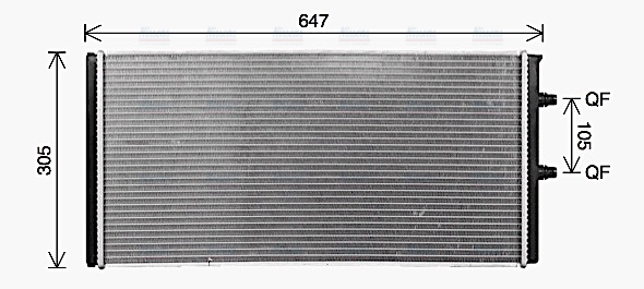 AVA Coolant Radiator BW2604
