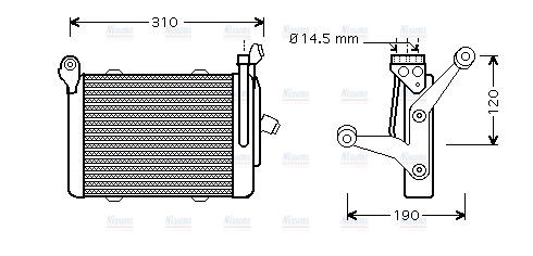 AVA Oil Cooler BW3255