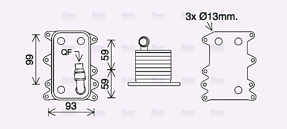 AVA Oil Cooler BW3560