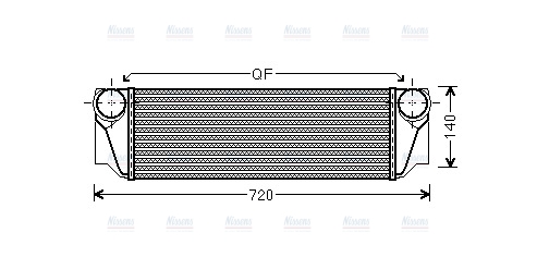 AVA Charge Air Intercooler BW4413