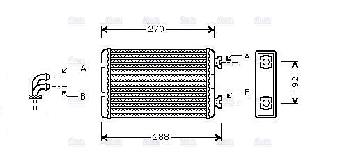 AVA Cabin Heater Core BW6173