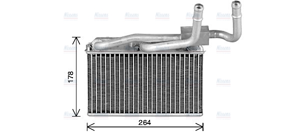 AVA Cabin Heater Core BW6600