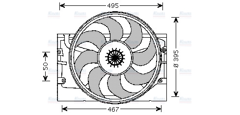AVA Radiator Cooling Fan BW7519
