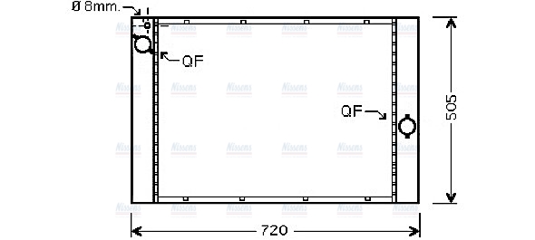 AVA Coolant Radiator BWA2284