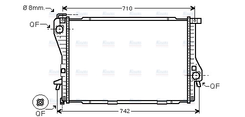AVA Coolant Radiator BWA2300