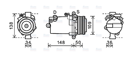 AVA Aircon Compressor BWAK408