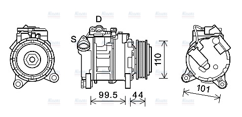 AVA Aircon Compressor BWAK492
