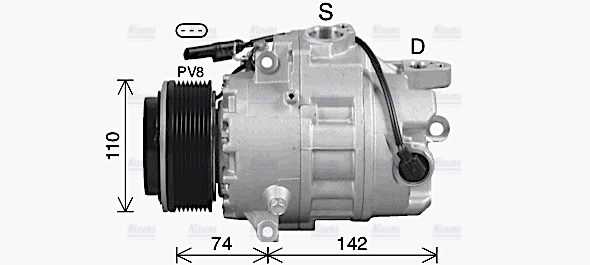 AVA Aircon Compressor BWAK619