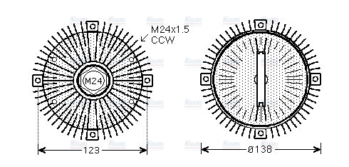 AVA Cooling Fan Clutch BWC322