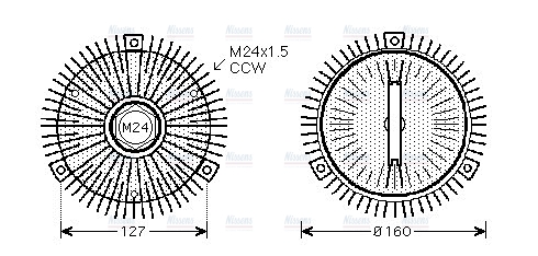 AVA Cooling Fan Clutch BWC325