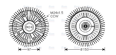 AVA Cooling Fan Clutch BWC326