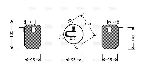 AVA Aircon Receiver dryer BWD001