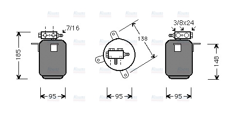 AVA Aircon Receiver Dryer Filter BWD028