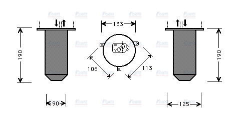 AVA Aircon Receiver Dryer Filter BWD220