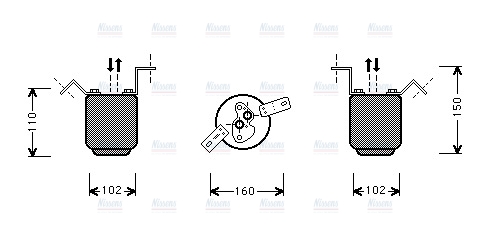 AVA Aircon Receiver Dryer Filter BWD225
