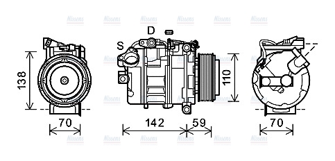 AVA Aircon Compressor BWK418