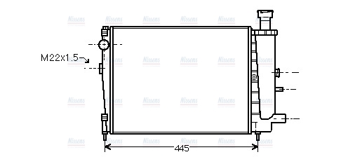 AVA Coolant Radiator CN2027