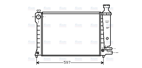 AVA Coolant Radiator CN2036