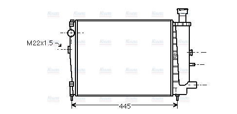 AVA Coolant Radiator CN2041