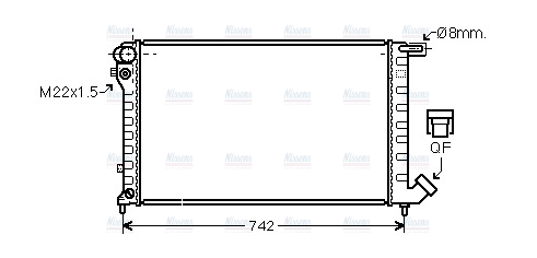 AVA Coolant Radiator CN2147