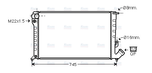AVA Coolant Radiator CN2152