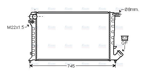 AVA Coolant Radiator CN2193