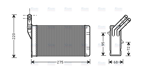 AVA Cabin Heater Core CN6055