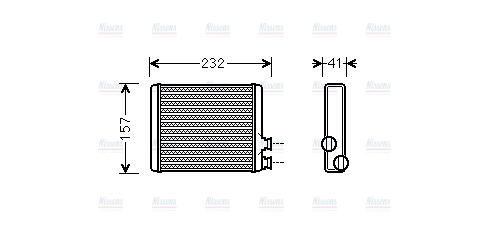 AVA Cabin Heater Core CN6286