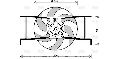 AVA Radiator Cooling Fan CN7545