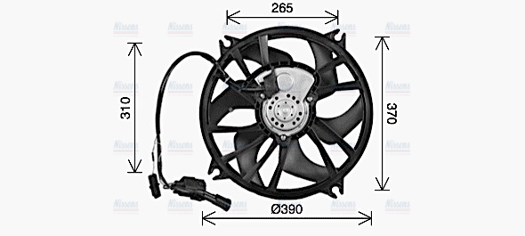 AVA Radiator Cooling Fan CN7556