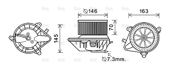 AVA Cabin Fan Blower Motor CN8292