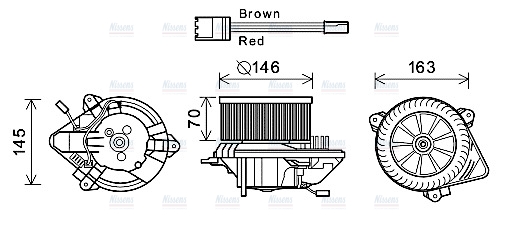 AVA Cabin Fan Blower Motor CN8294