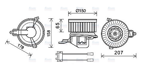 AVA Cabin Fan Blower Motor CN8511