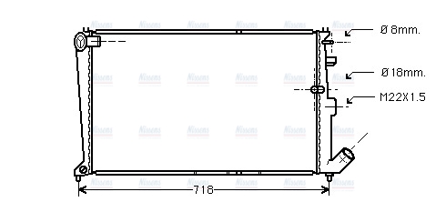 AVA Coolant Radiator CNA2010