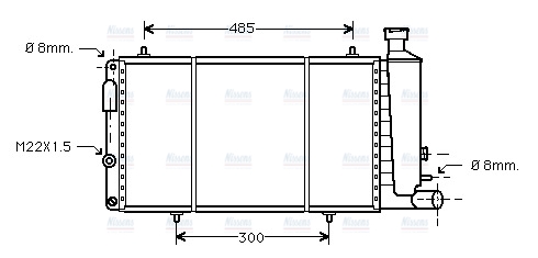 AVA Coolant Radiator CNA2034